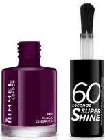 Rimmel 60 Seconds Super Shine Nail Polish 8ml (various Shades) - Black Cherries