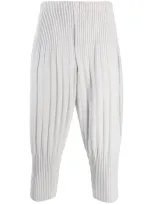 Issey Miyake Grey Cropped Basics Trousers