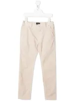 Il Gufo Kids' Straight-leg Cotton Chinos In Neutrals