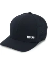 Hugo Boss Logo-print Perforated Baseball Cap In Blue