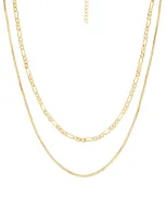 Luv Aj Cecilia Chain Layer Necklace In Gold