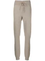 Hugo Knitted Trackpants In Neutrals