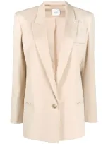 Alysi Single-breasted Blazer In Neutrals