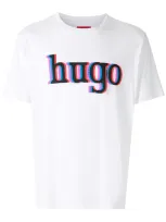 Hugo Dontrol Large Logo T-shirt In White