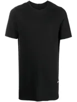 Rick Owens Drkshdw Logo-patch Cotton T-shirt In Black