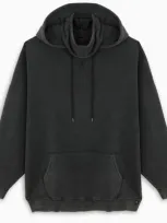 R13 Black Stone Wash Hoodie