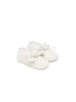 Il Gufo Kids' Striped Cotton Shoes In Neutrals