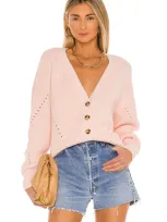 Tularosa Natalia Cardigan In Baby Pink