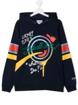 Iceberg X Looney Tunes Teen Embroidered Hoodie In Blau