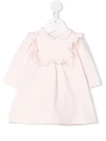 Il Gufo Ruffle-collar Cotton Dress In Pink