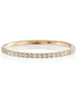 Ileana Makri Thread Band 18kt Gold Ring With Diamonds