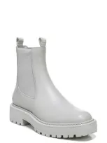 Sam Edelman Laguna  Womens Lugged Sole Ankle Chelsea Boots In White