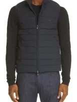 Emporio Armani Lightweight Down Puffer Vest In Blue