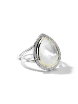 Ippolita 18k Yellow Gold & Sterling Silver Chimera Rock Candy Rock Topaz & Mother Of Pearl Doublet & Diamond