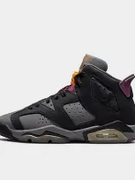 Nike Jordan Big Kids' Air Retro 6 Basketball Shoes In Black/bordeaux/light Graphite/dark Grey