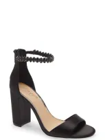 Jewel Badgley Mischka Badgley Mischka Collection Louise Ankle Strap Sandal In Black