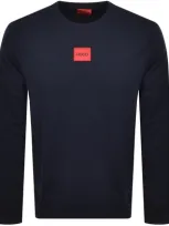 Hugo Diragol Navy Logo Cotton Sweatshirt