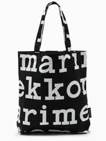 Marimekko Black/white Pattern-print Tote Bag