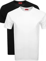 Hugo Double Pack Crew Neck T Shirt In White