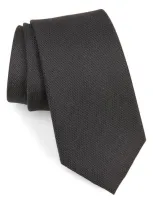 Nordstrom Morton Silk Tie In Black