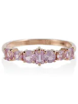 Ileana Makri Rivulet 18kt Rose Gold Ring With Sapphires