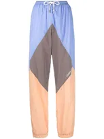 Khrisjoy Colour-block Track Pants In Blue