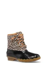 Sperry Kids Saltwater Duck Boot In Animal Print