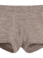 Joha Kids' Boys Beige Merino Wool Boxer Shorts