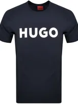 Hugo Dulivio Crew Neck Short Sleeve T Shirt Navy