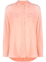 Hugo Boss C_biventi_3 Silk Shirt In Orange