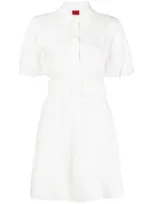 Hugo Broderie-anglaise Shirt Dress In White