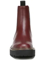 Sam Edelman Laguna Waterproof Lug Sole Chelsea Boot In Deep Bordeaux/ Black