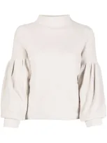 Naadam High Neck Cashmere Sweater In Grey