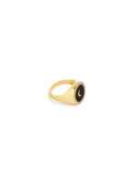 Ileana Makri Bague Motif Lune Et Strass