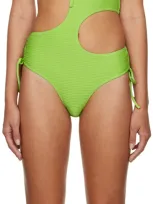 Danielle Guizio Ssense Exclusive Green One-piece Swimsuit