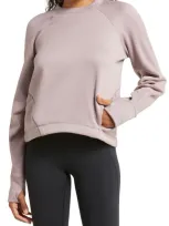 Sweaty Betty Run Crewneck Performance Sweatshirt In Dusk Pink