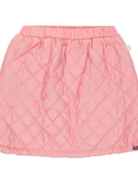 Il Gufo Kids' Quilted Padded Skirt In Bubble Pink