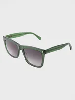 Illesteva Los Feliz Square Acetate Sunglasses In Pink Gradient