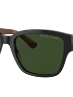 Ralph Lauren Man Sunglass Rl8205 In Dark Green