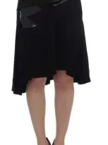 Exte Cotton Stretch Straight Skirt In Black