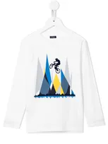 Il Gufo Cycle Graphic Print T-shirt In White