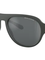 Armani Exchange Man Sunglass Ax4126su In Light Grey Mirror Black