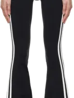 Splits59 Raquel High Waist Supplex Flare Leggings In Black/ Off White