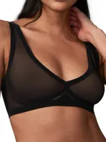 Eby Sheer Mesh Bralette In Black