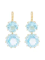 Ileana Makri 18kt Yellow Gold Earrings With Topaz