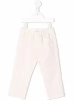 Il Gufo Babies' Solid Color Trousers In Panna