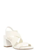 Anne Klein Ressa Sandal In White Croc