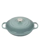 Le Creuset Signature 3.5-quart Enameled Cast Iron Braiser In Sea Salt