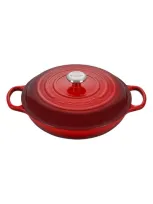 Le Creuset Signature 3.5-quart Enameled Cast Iron Braiser In Cerise