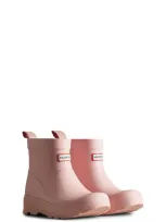 Hunter Kids' Play Waterproof Short Boot In Azalea Pink